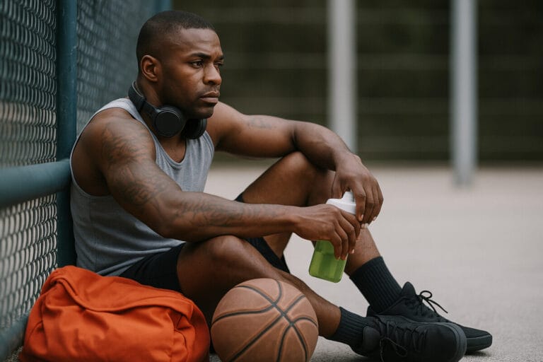 우울증의 숨겨진 징후를 모른채 힘들어하는 농구선수